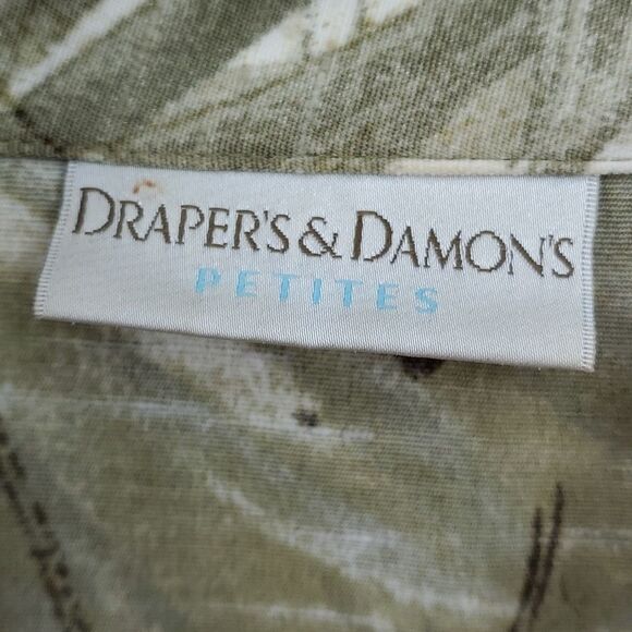 Drapers & Damon's‎ vintage light jacket. PSmall Green/gray palm trees 🌴cruise - Picture 3 of 8